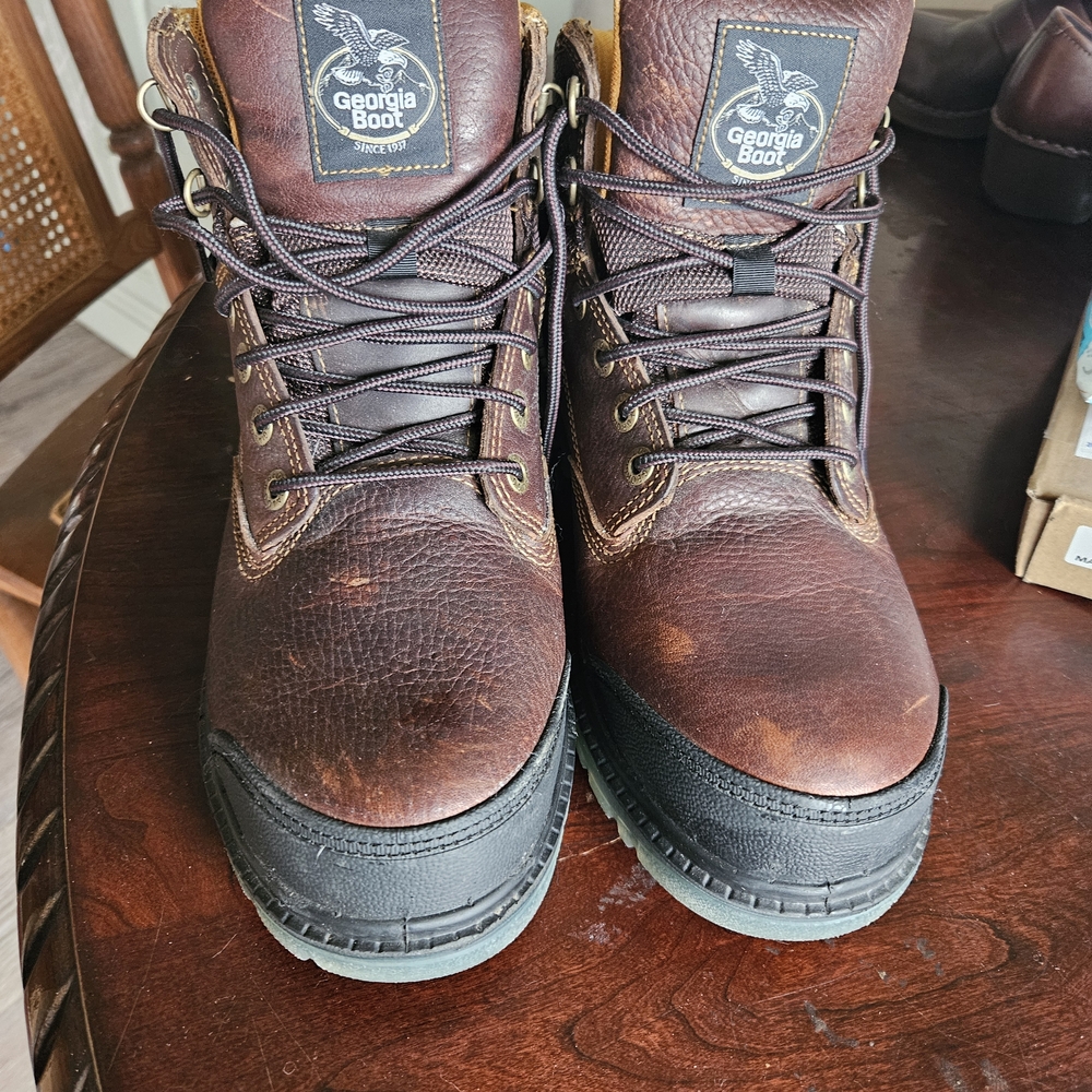 Georgia Boot Men's Brown Work Boots With steel toe